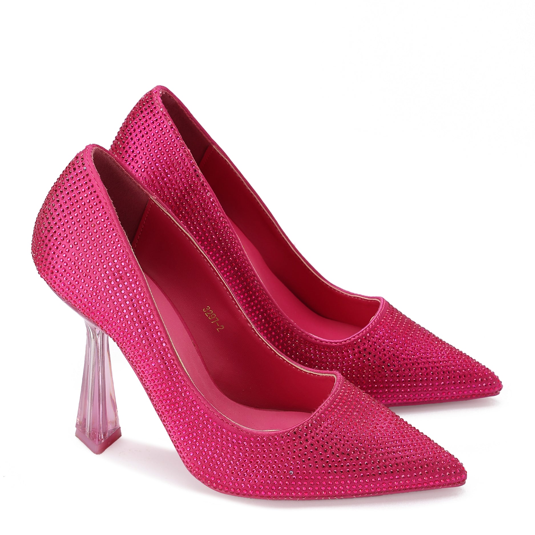 Electric Fuchsia Crystal Pump