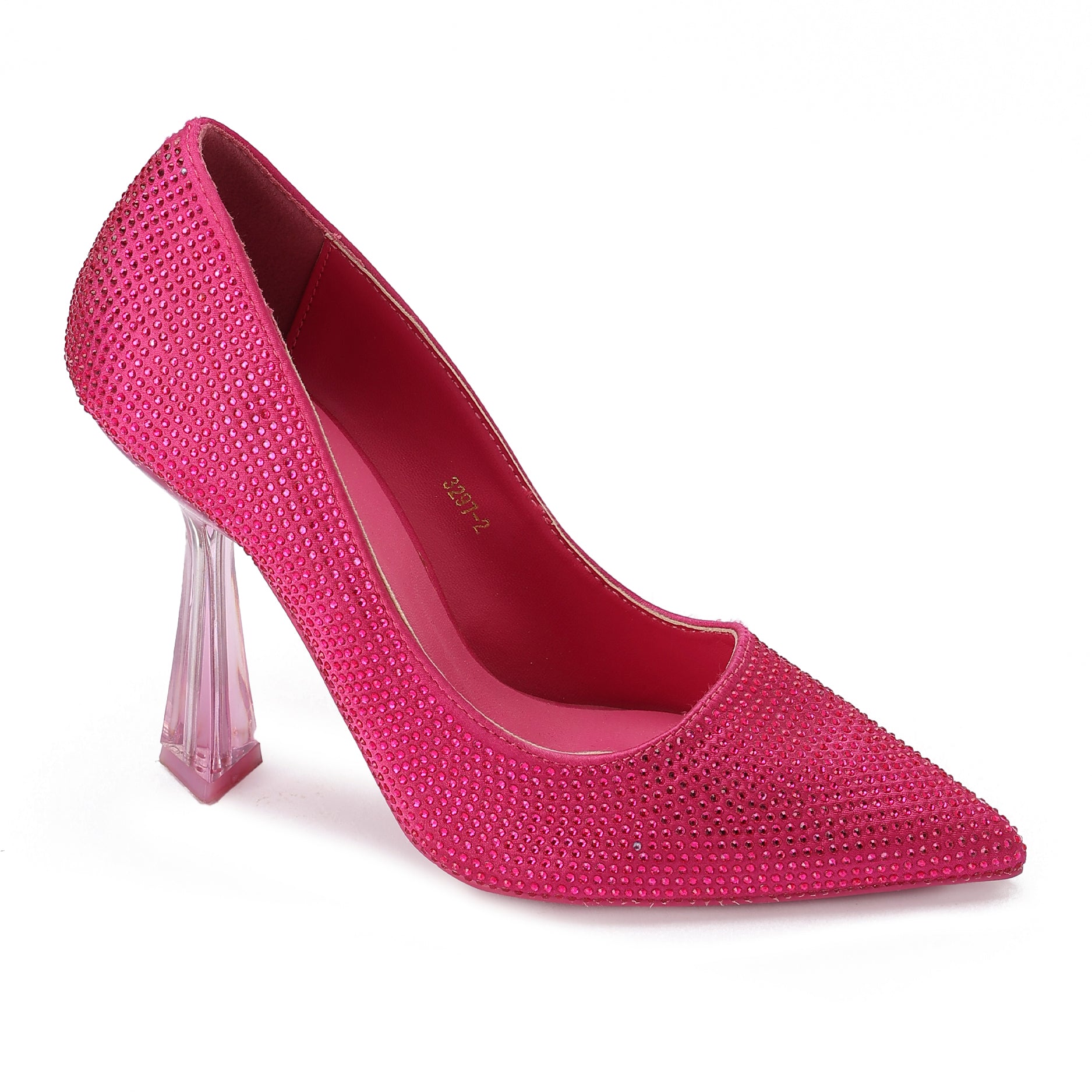Electric Fuchsia Crystal Pump