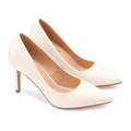 Glossy Off-White Stiletto