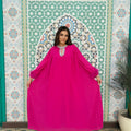 Crystal-Neck Pleated Gown