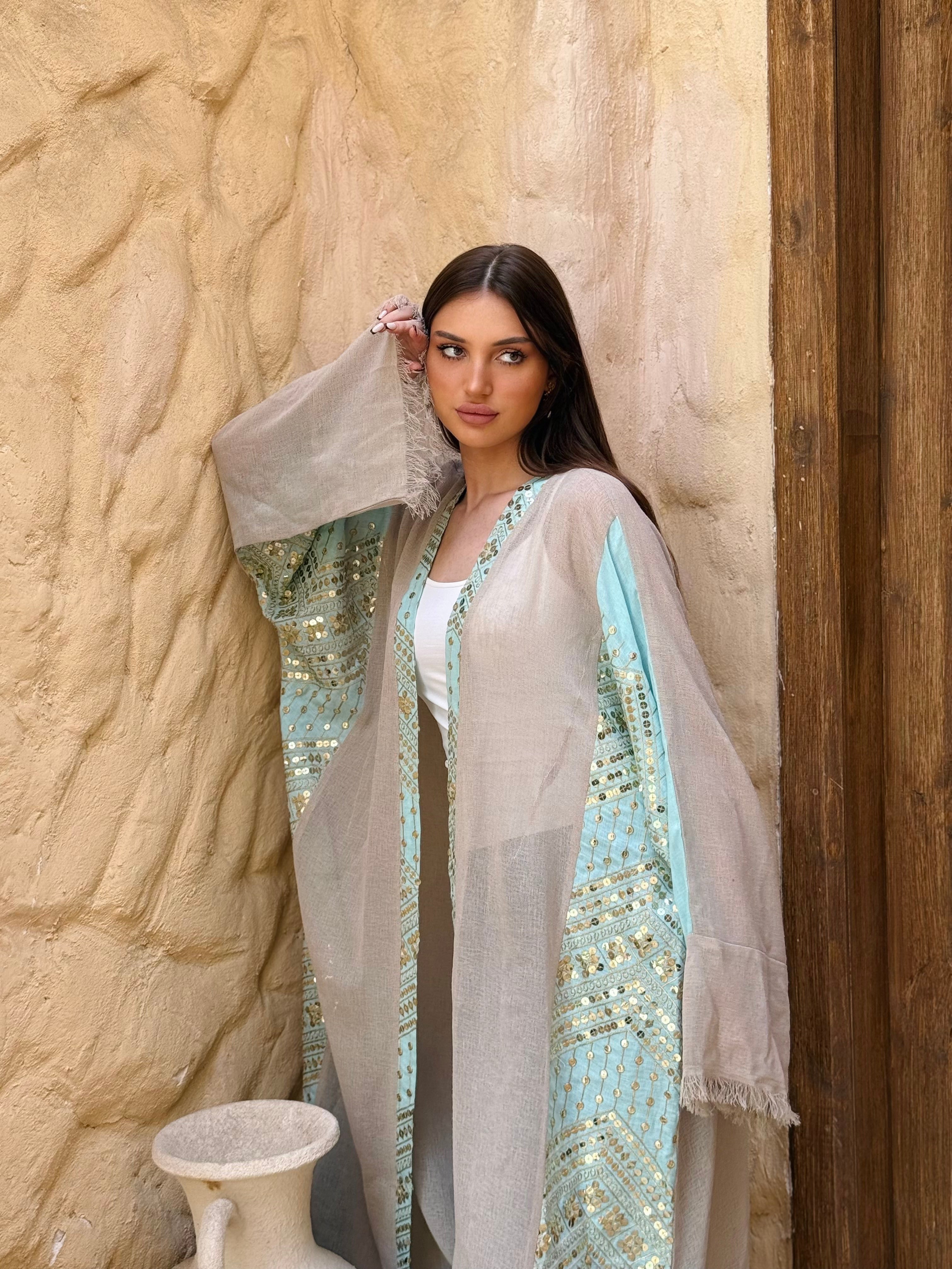 Desert Mirage Embroidered Kaftan