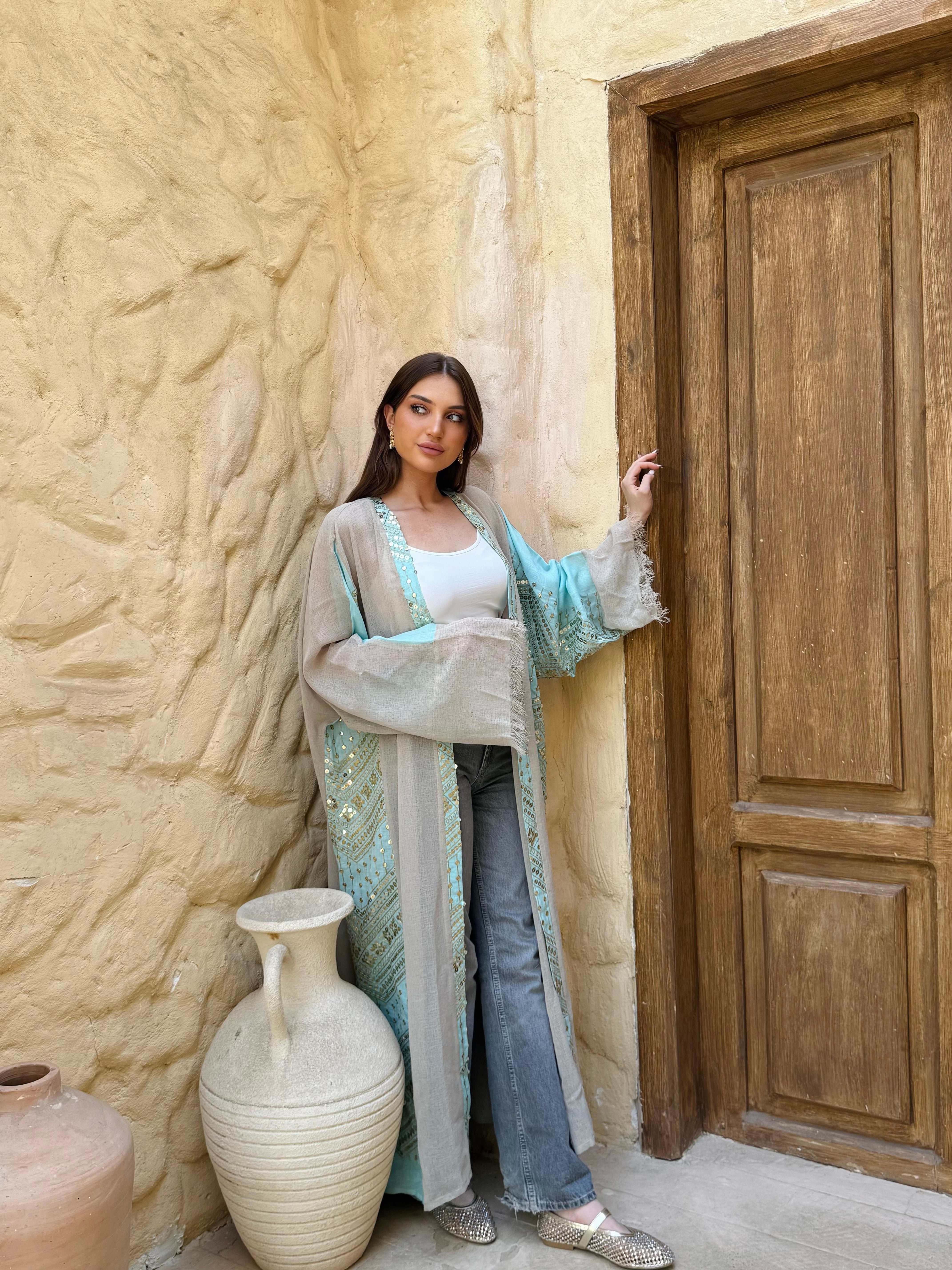 Desert Mirage Embroidered Kaftan